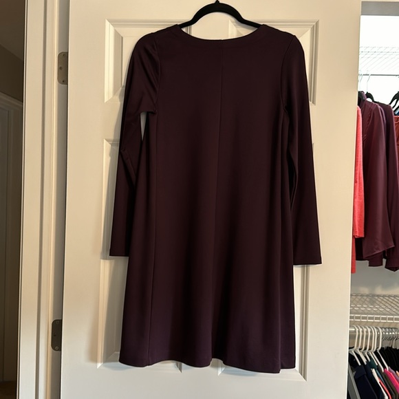 Long Sleeve Purple Dress LOFT - Picture 4 of 4